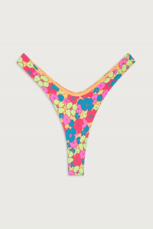 Groovy Frankies Bikinis Full Moon Micro Bikini Bottom | 13287-NICT