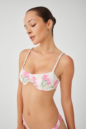 Tiger Lily Frankies Bikinis Pam Floral Underwire Bikini Top | 38605-MJNQ