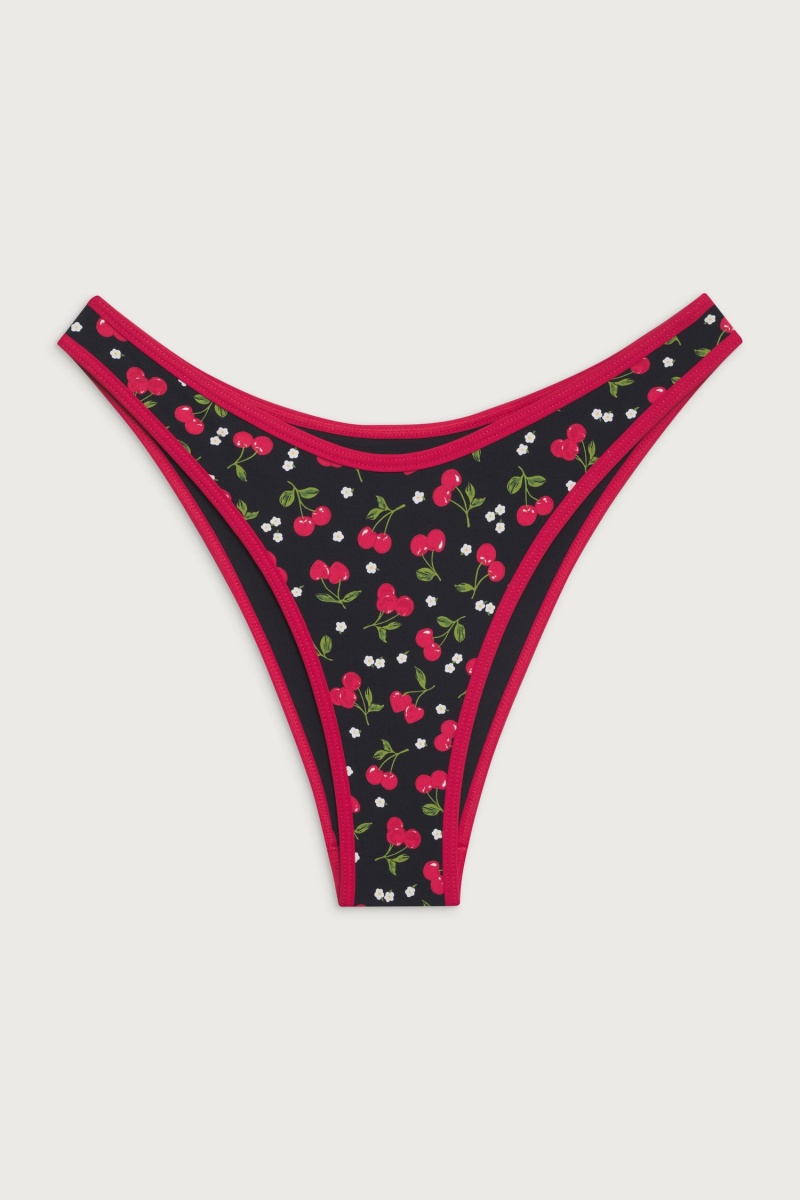 Cherry Hearts Frankies Bikinis Dove Classic Bikini Bottom | 34295-AEZX