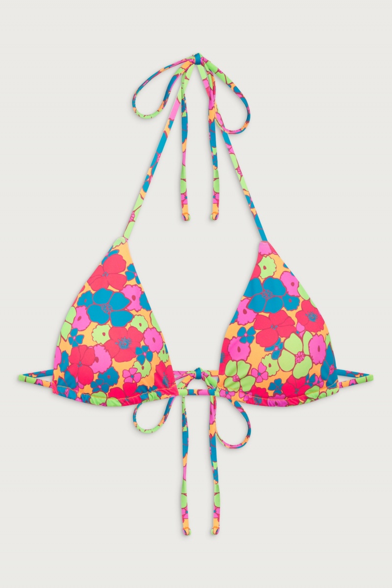 Groovy Frankies Bikinis Kauai Triangle Halter Bikini Top | 38620-KYQG