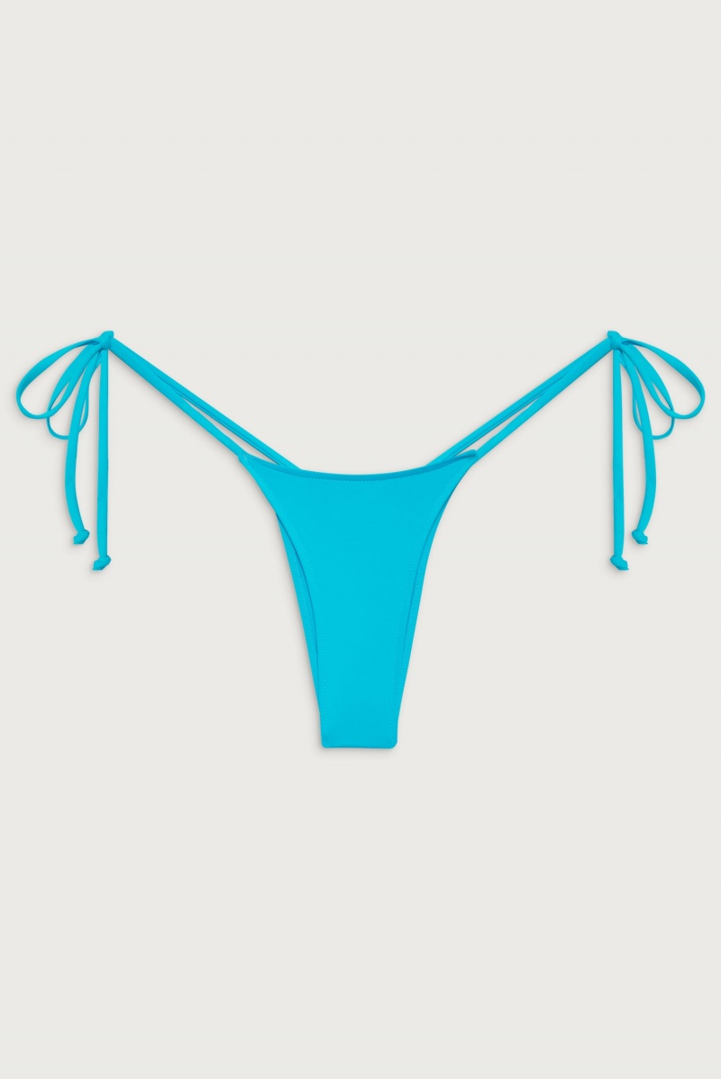 Morning Blue Frankies Bikinis Divine Skimpy Bikini Bottom | 64982-FWTH