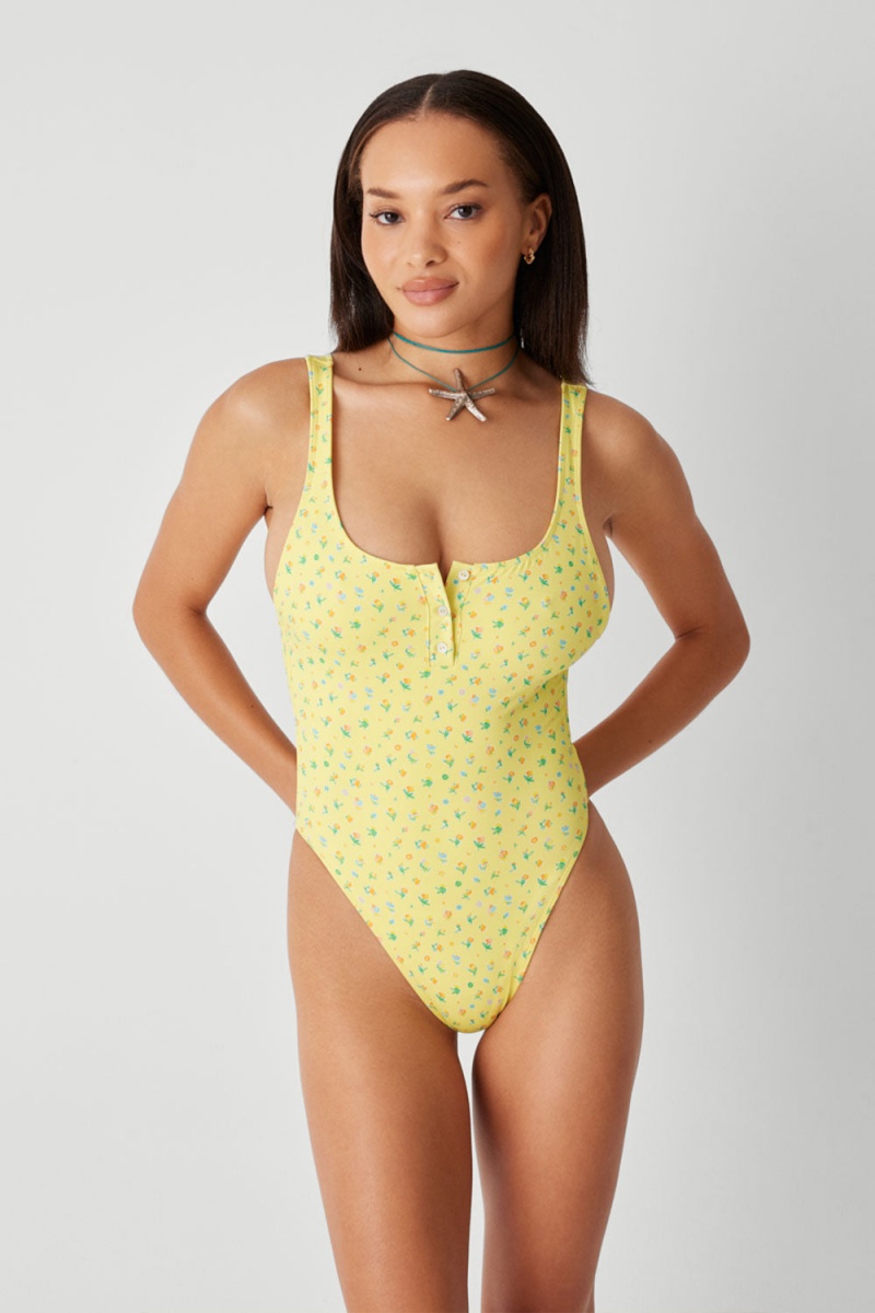 Paradise Cove Frankies Bikinis x PAMELA ANDERSON Pacific Cheeky One Piece Swimsuit | 29486-PHLQ