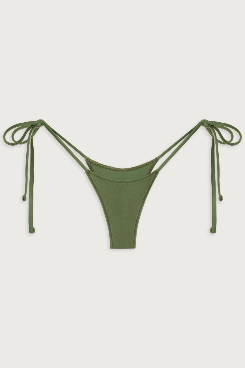 Sea Moss Frankies Bikinis Divine Shine Skimpy Bikini Bottom | 95280-KIRW