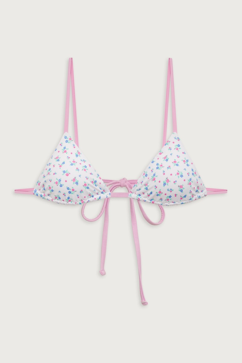 Sweet Meadow Frankies Bikinis Lumia Triangle Bralette Bikini Top | 04159-JYQI