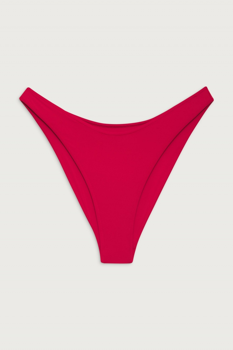 True Red Frankies Bikinis Dove Classic Bikini Bottom | 63957-KCFE