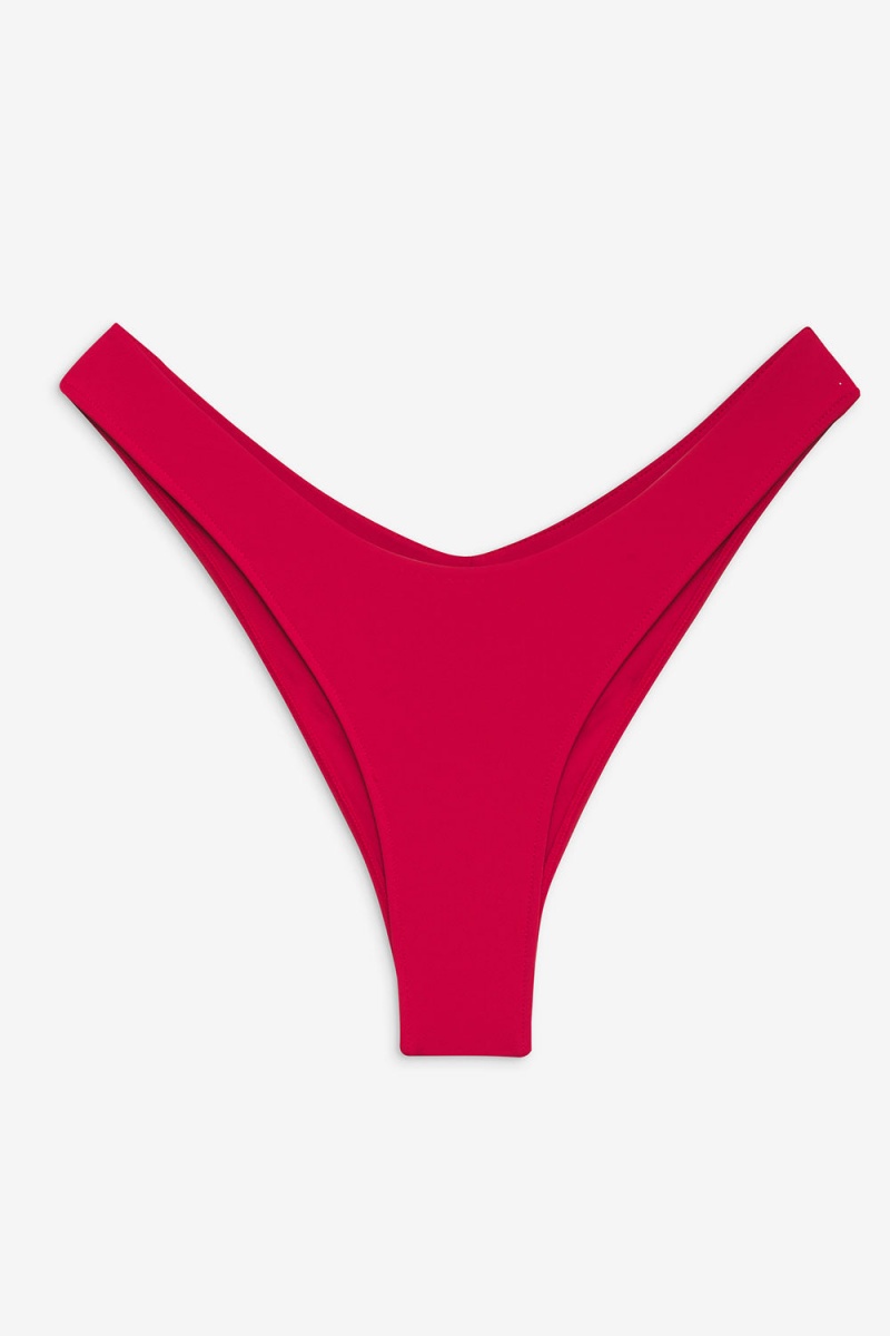 True Red Frankies Bikinis Katarina Cheeky Bikini Bottom | 09187-XJVL